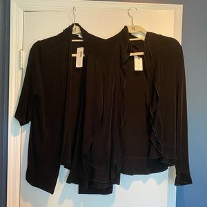 NEW! TWO black Chico’s cardigans - BOGO!